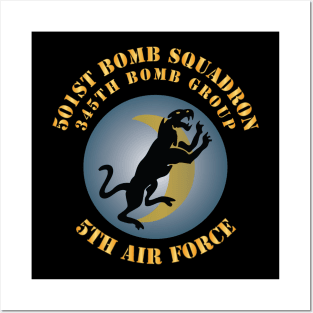 5th AF - 345th BG - 501st Bomb Squadron X 300 Posters and Art